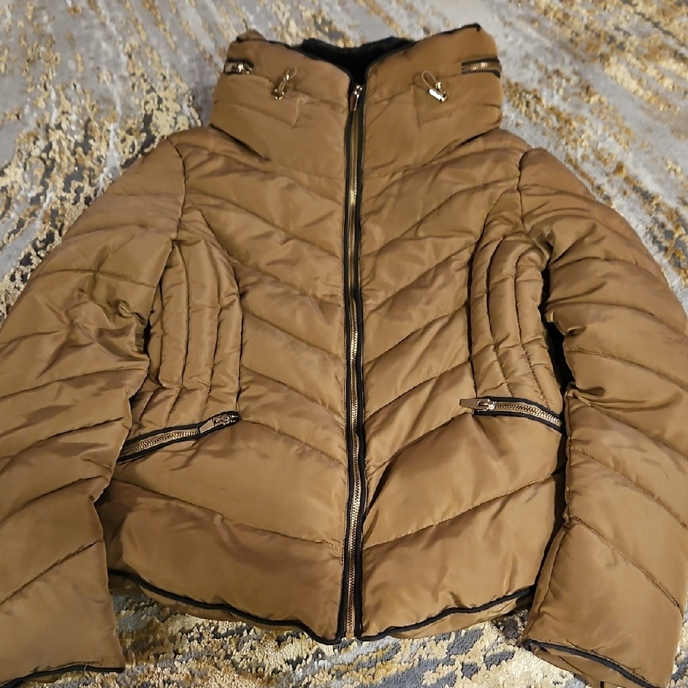 Zara Tan Puffer Jacket